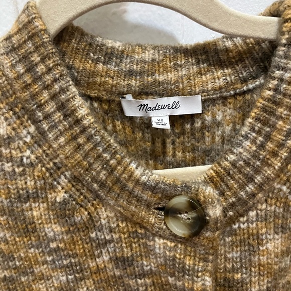 Madewell - chunky Sweater Cardigan - oversized yellow, brown, beige - Picture 3 of 5